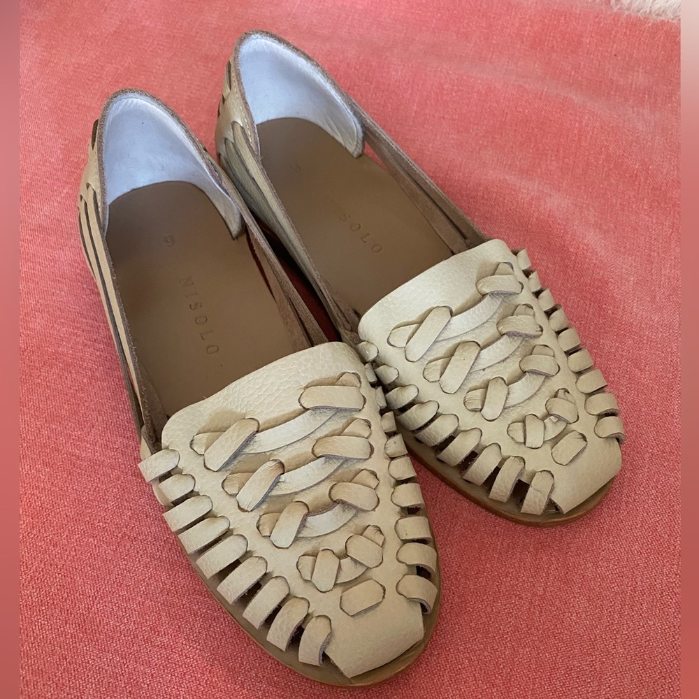 Nisolo leather Huarache sandals. Size 6